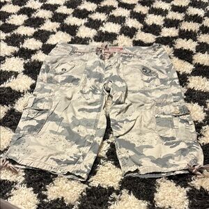 UNIONBAY Camouflage Cargo Shorts - Gray and Tan